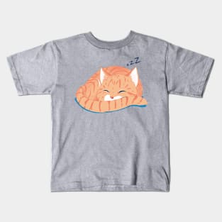 Sleepy kitty Kids T-Shirt